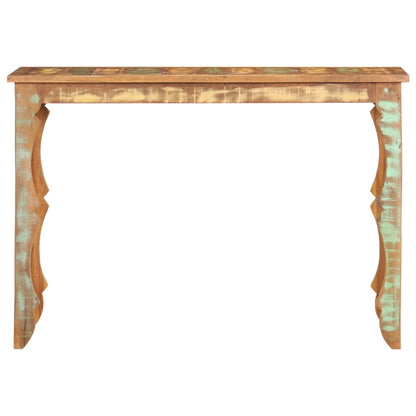 Mesa Consola De Madera Maciza Reciclada 110x40x76 Cm_0