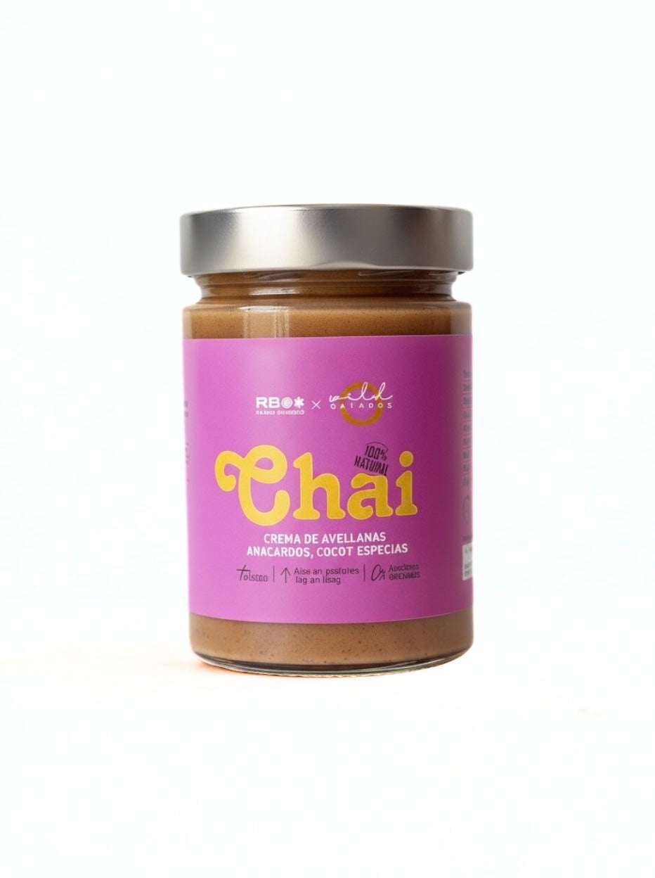 Chai - Crema De Avellanas, Anacardos, Coco Y Especias 100% Natural - 350 Gr_0