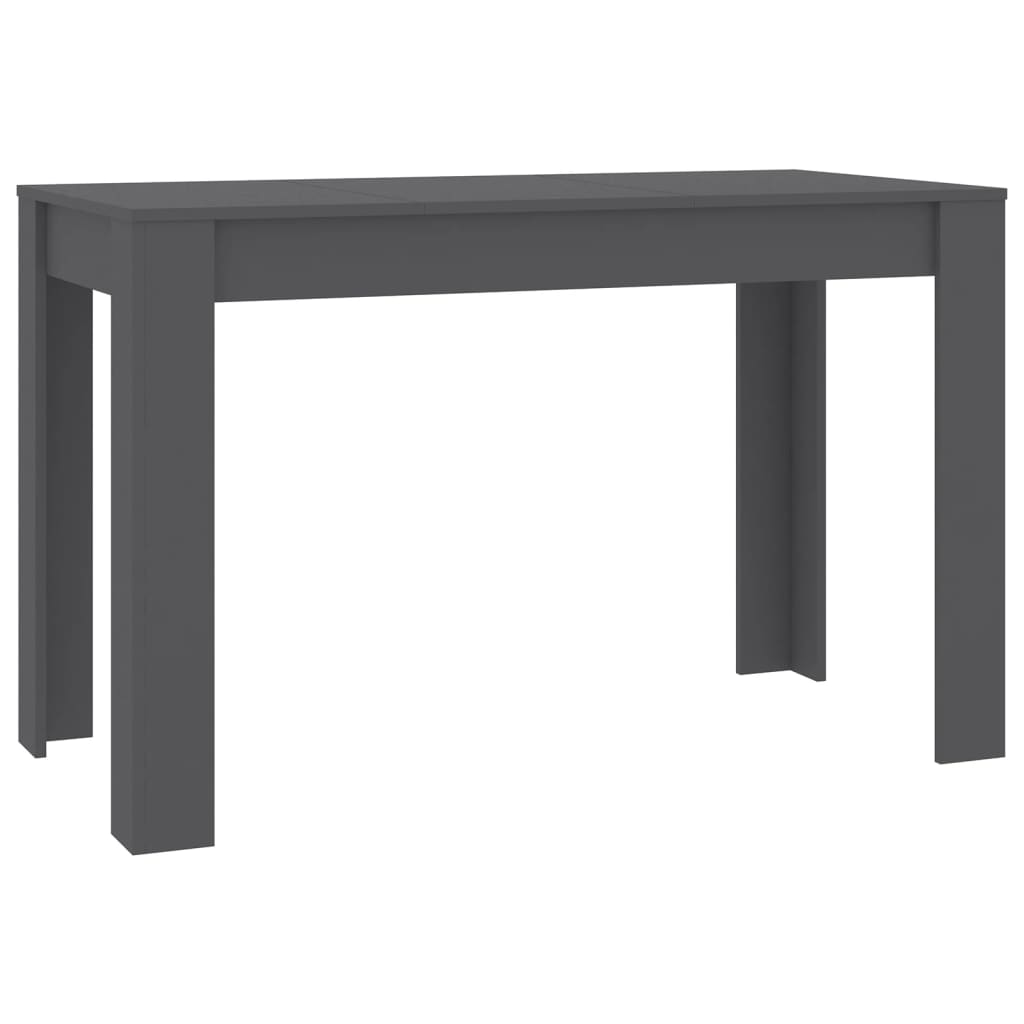 Mesa De Comedor De Aglomerado Gris 120x60x76 Cm_0