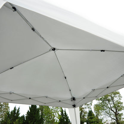 Outsunny Carpa Plegable 2,4x2,4 M De Jardín Diseño Pop Up De Acero Y Tela_4