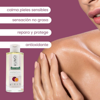Aceite De Maracuyá Bio 100% Puro Aftersun y Calmante KUMUI 100ml_2