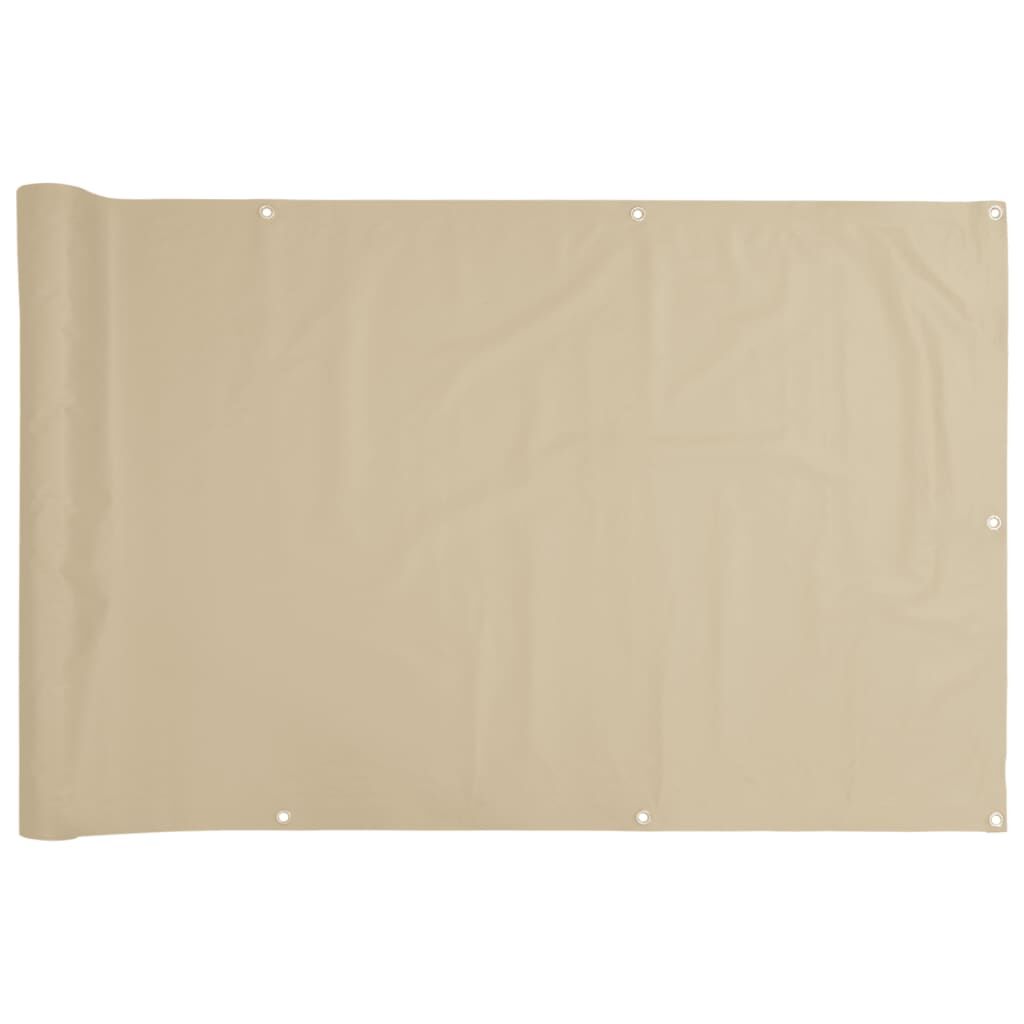 Vidaxl Toldo Para Balcón Tela Oxford Beige 75x500 Cm_0