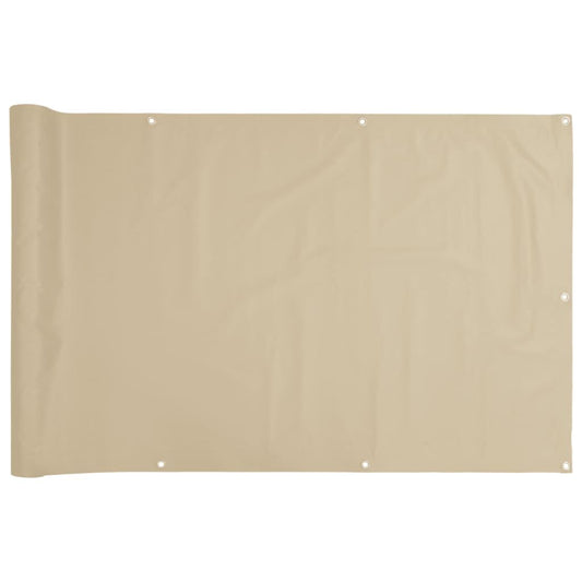 Vidaxl Toldo Para Balcón Tela Oxford 75x400 Cm Beige_0
