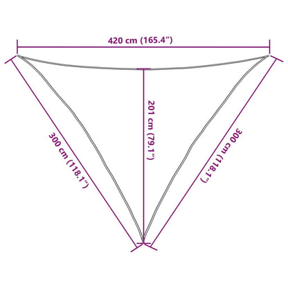 Vidaxl Toldo De Vela Negro Hdpe 160 G/m² 3x3x4,2 M_2