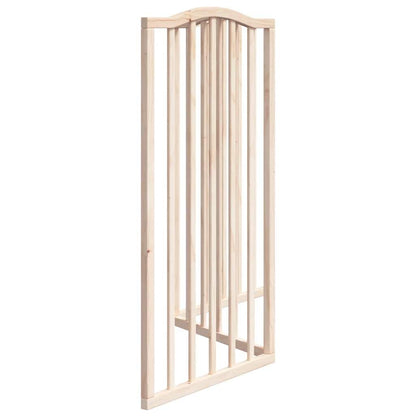 Vidaxl Puerta Para Perros Plegable 3 Paneles Madera De Álamo 150 Cm_4