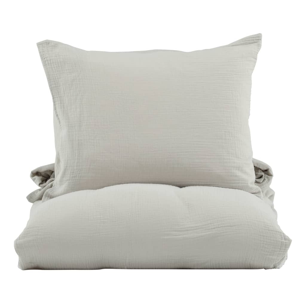 Venture Home Juego De Ropa De Cama Mila Algodón Gris Claro 200x150 Cm / Vetonek_0