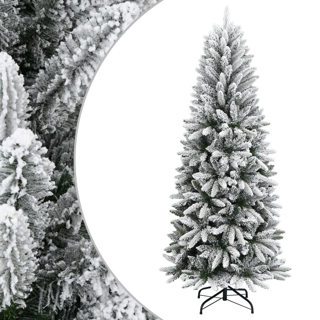 Vidaxl Árbol De Navidad Artificial Con Nieve Pvc Y Pe 180 Cm_0
