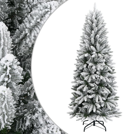 Vidaxl Árbol De Navidad Artificial Con Nieve Pvc Y Pe 180 Cm_0