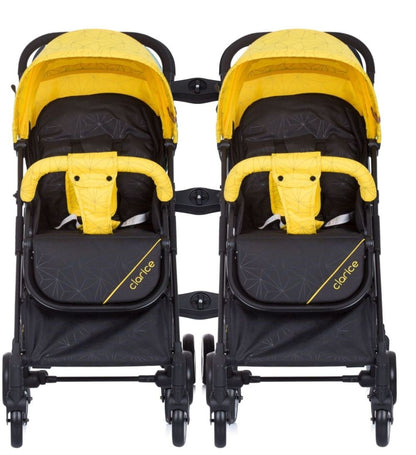 Silla De Paseo Gemelar Clarice 2 En 1 Mustard_0
