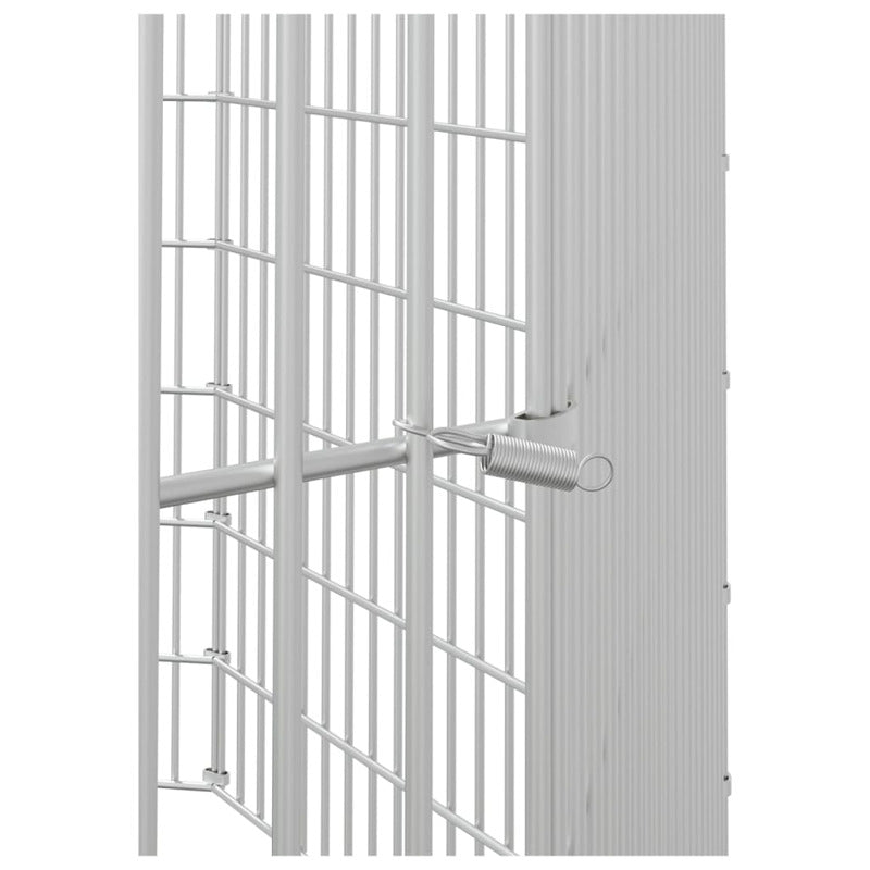 Vidaxl Recinto Animales Corral 8 Paneles Hierro Galvanizado 54x60 Cm_5