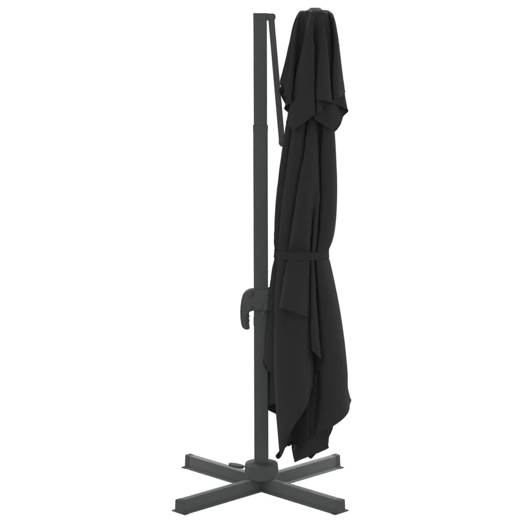 Vidaxl Sombrilla Colgante De Doble Techo Negro 300x300 Cm_4
