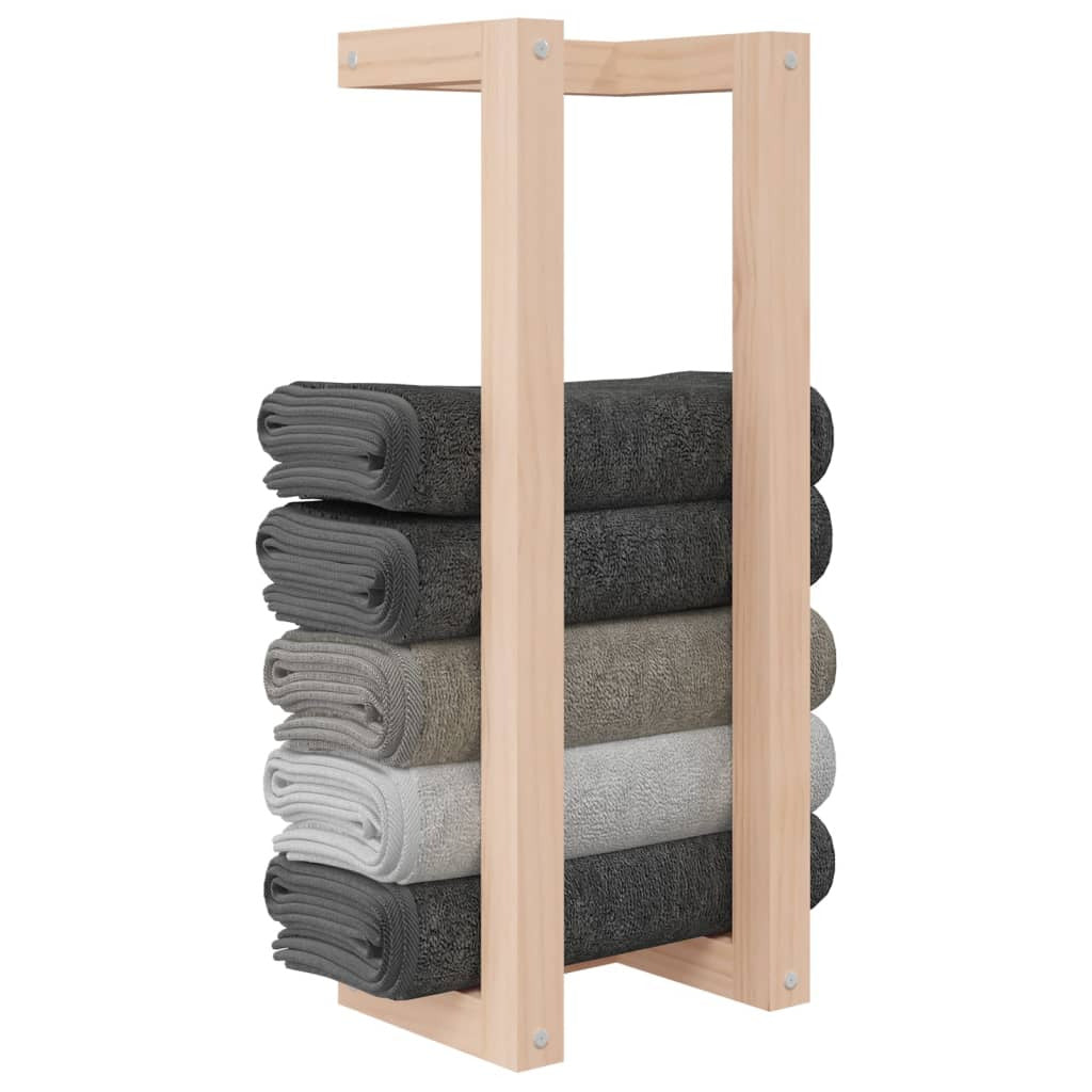 Vidaxl Toallero De Madera Maciza De Pino 23x18x60 Cm_3