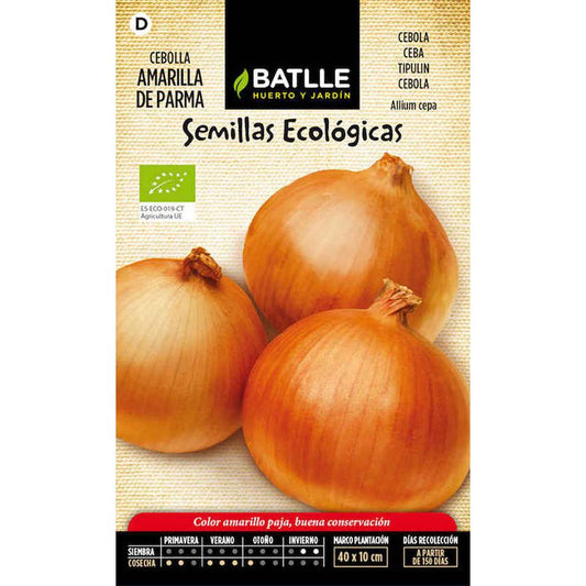 Semillas de Cebolla amarilla de Parma ecológicas Batlle