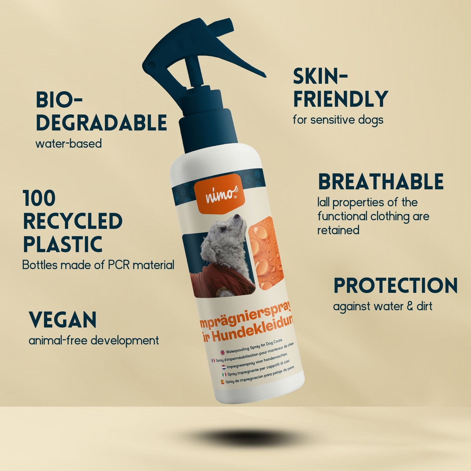 Spray Impermeabilizante Para Ropa De Perro - Nimo - 500 Ml_2