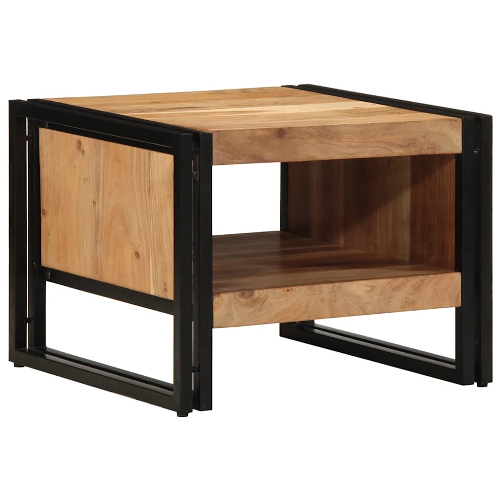 Mesa De Centro Madera Maciza De Acacia 50x50x38 Cm_1