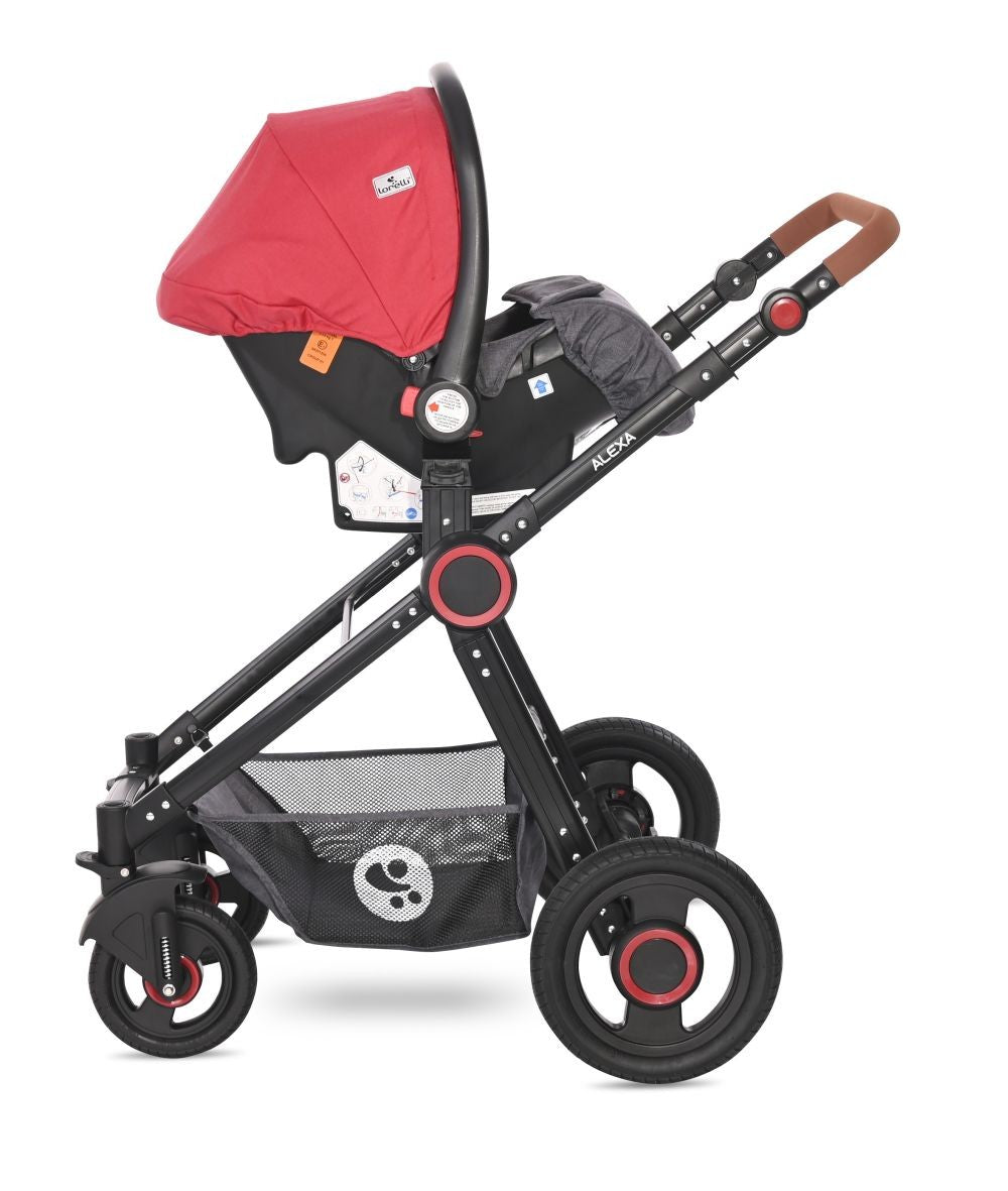 Carrito De Bebé Trío Alexa Cherry Red_4