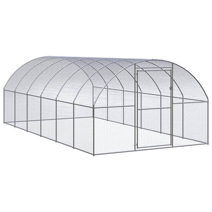 Vidaxl Gallinero De Exterior De Acero Galvanizado 3x6x2 M_0