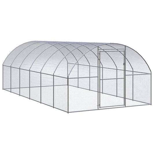 Vidaxl Gallinero De Exterior De Acero Galvanizado 3x6x2 M_0