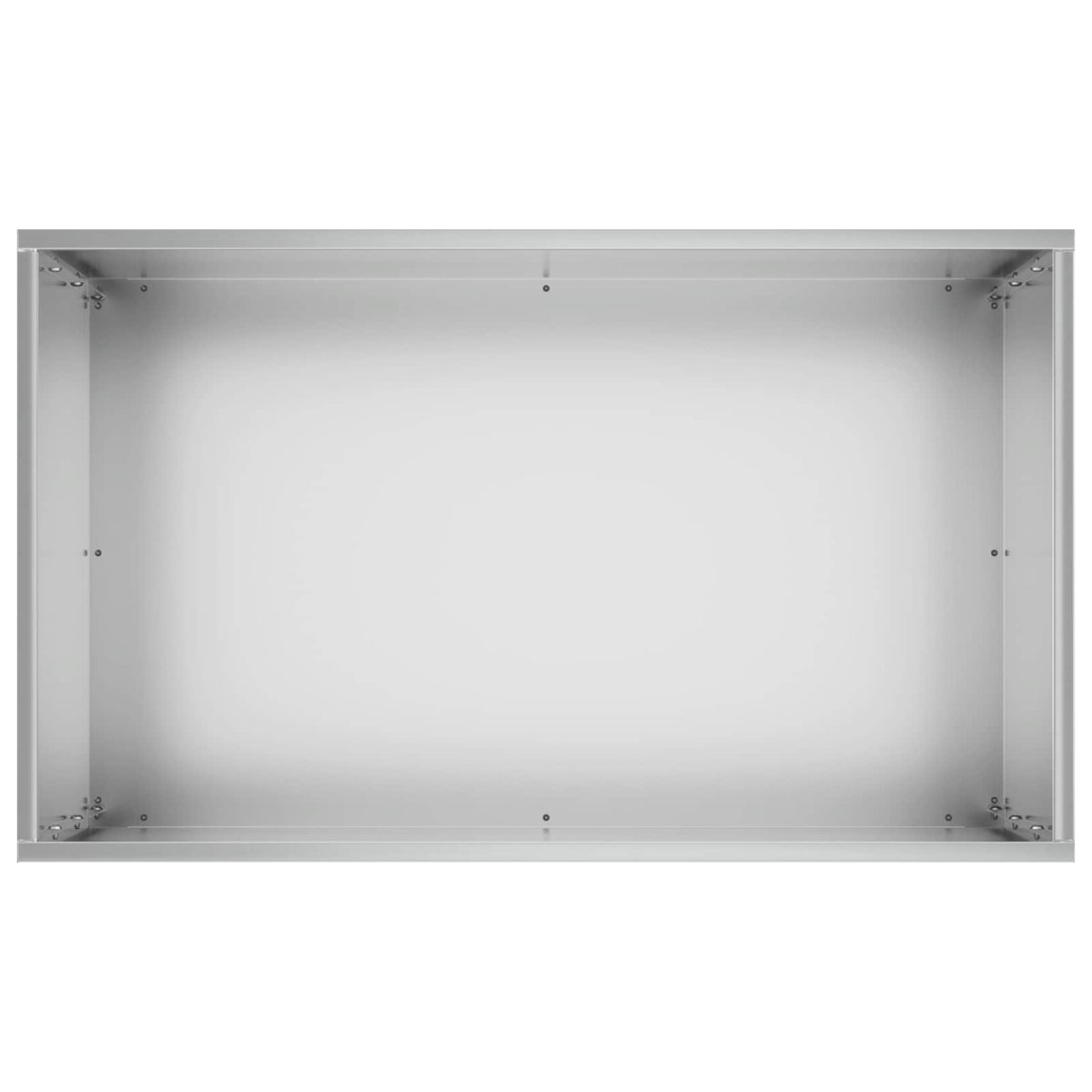 Macetero De Jardín Plateado 50 X 40 X 75 Cm Acero Galvanizado_3