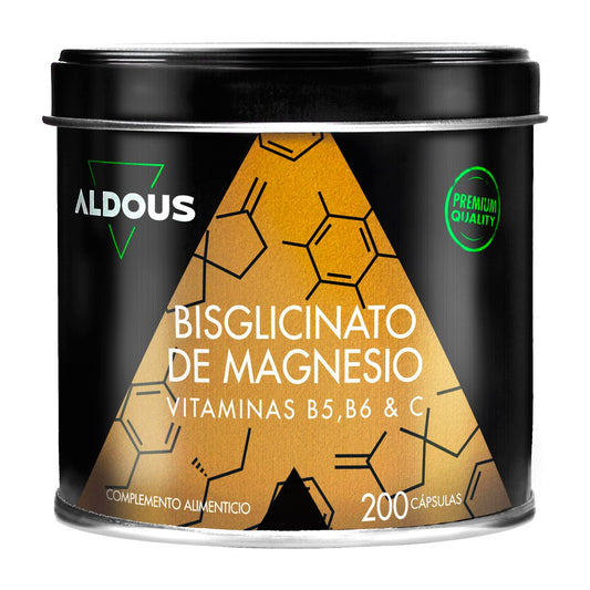 Bisglicinato de Magnesio Aldous 200 cápsulas