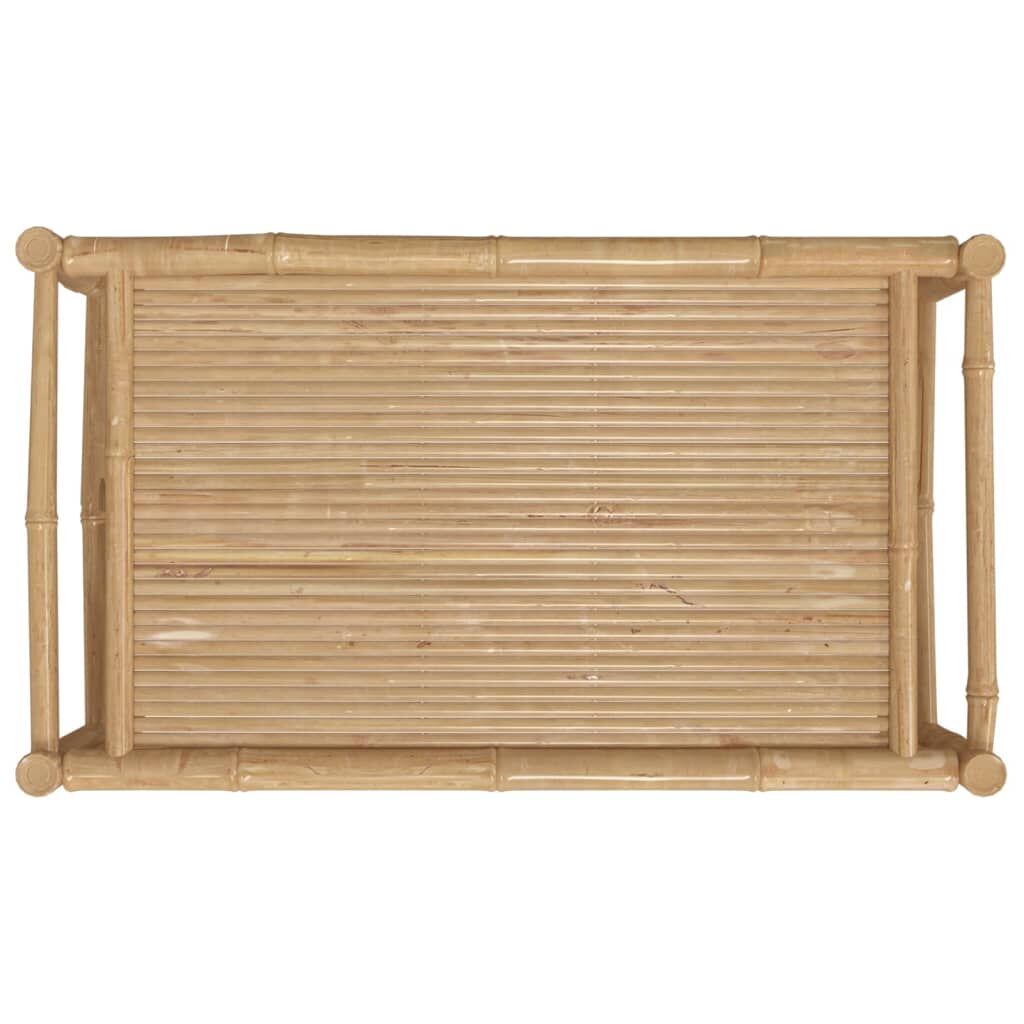 Vidaxl Mesa De Centro De Jardín Bambú 100x55x33 Cm_4