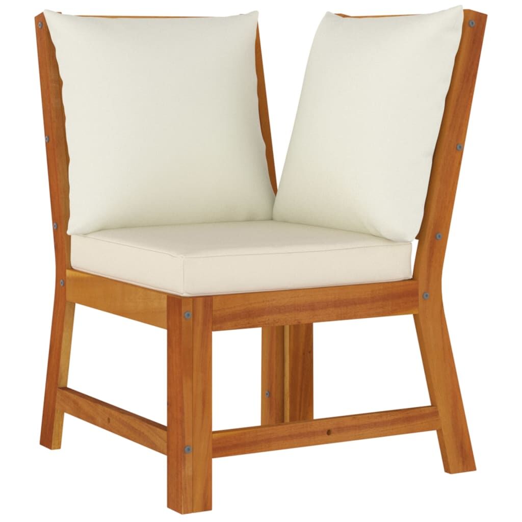 Vidaxl Juego Comedor Jardín Y Cojines 7 Piezas Madera Maciza Acacia_4