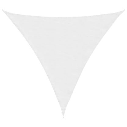 Vidaxl Toldo De Vela Triangular Tela Oxford Blanco 4,5x4,5x4,5 M_0