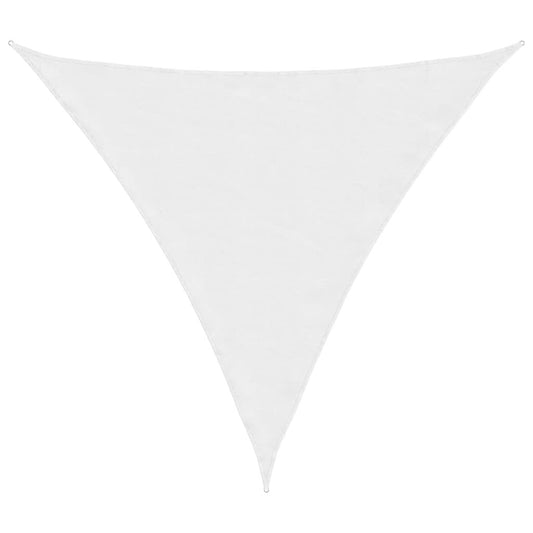 Vidaxl Toldo De Vela Triangular Tela Oxford Blanco 4,5x4,5x4,5 M_0