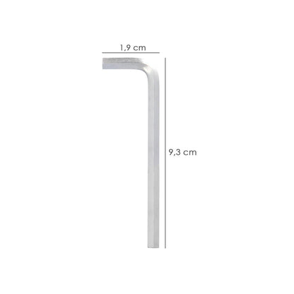 Llave Allen Larga Acero Cromo Vanadio Profesional 3,0 Mm. Llave Hexagonal, Llave Allen Taller Mecanica, Llave Allen Bricolaje
