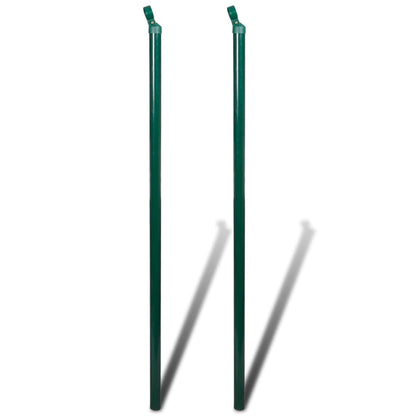 Valla Tela Metálica Con Postes Acero Verde 0,8x25m / Vetonek_3