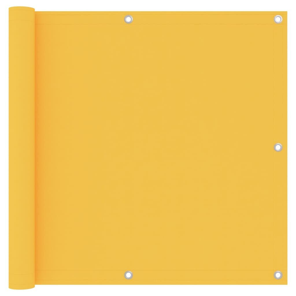 Vidaxl Toldo Para Balcón Tela Oxford Amarillo 90x600 Cm_0