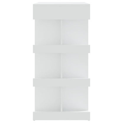 Mesa Bar Estante Almacenaje Contrachapada Blanco 100x50x101,5cm_4