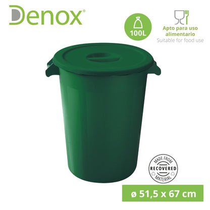 Cubo Industrial 100 Litros. Colores + 3x Bolsas De Basura De 10 Unidades_1