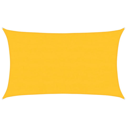 Vidaxl Toldo De Vela Rectangular Hdpe Amarillo 160 G/m² 5x8 M_0
