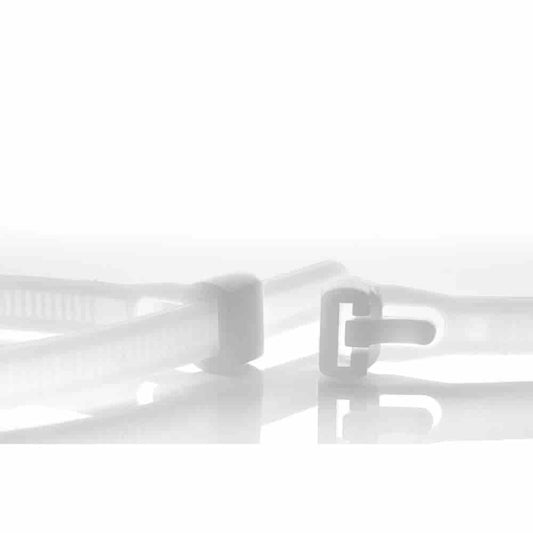 Bridas Reutilizables 300mm, 100 Unidades, Naturales, Boni-shop