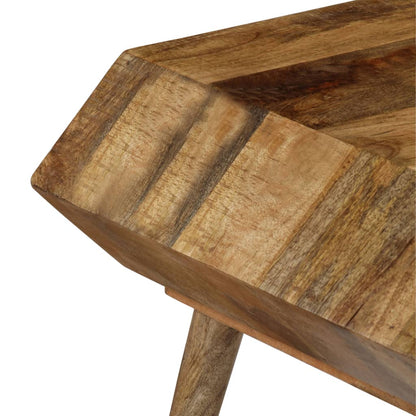 Mesa De Centro De Madera Maciza De Mango 104x50x45 Cm_2