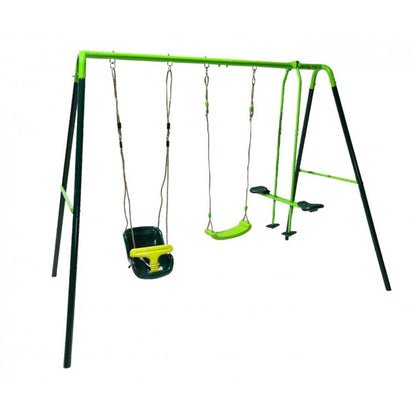 Columpio Triple Metalico Masgames Gingo + Asiento Bebe.