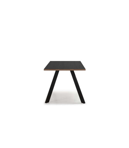Mesa Comedor Rectangular Duna Acabado Bocamina/nogal, 78.5cm(alto) 160cm(ancho) 90cm(largo_3