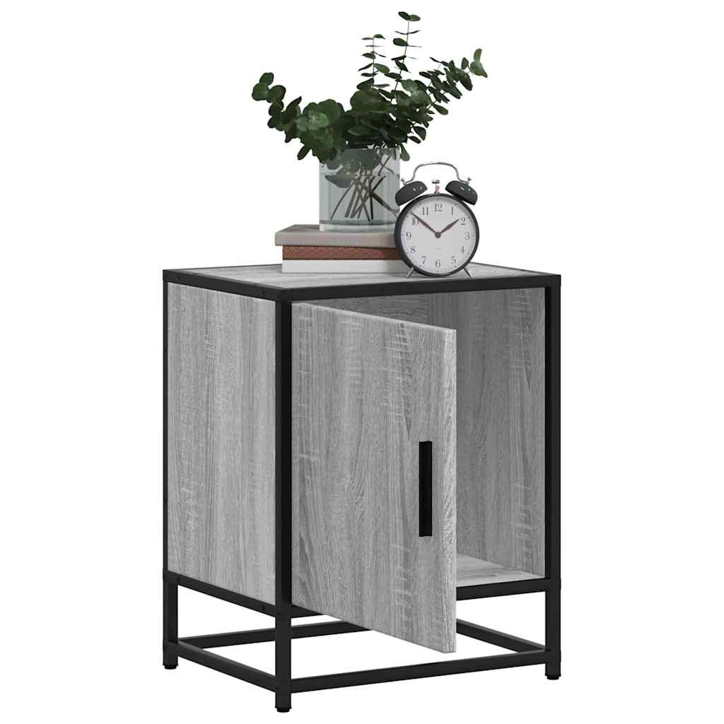 Mesitas Noche 2 Uds Madera Ingeniería Gris Sonoma 40x31x50 Cm_2
