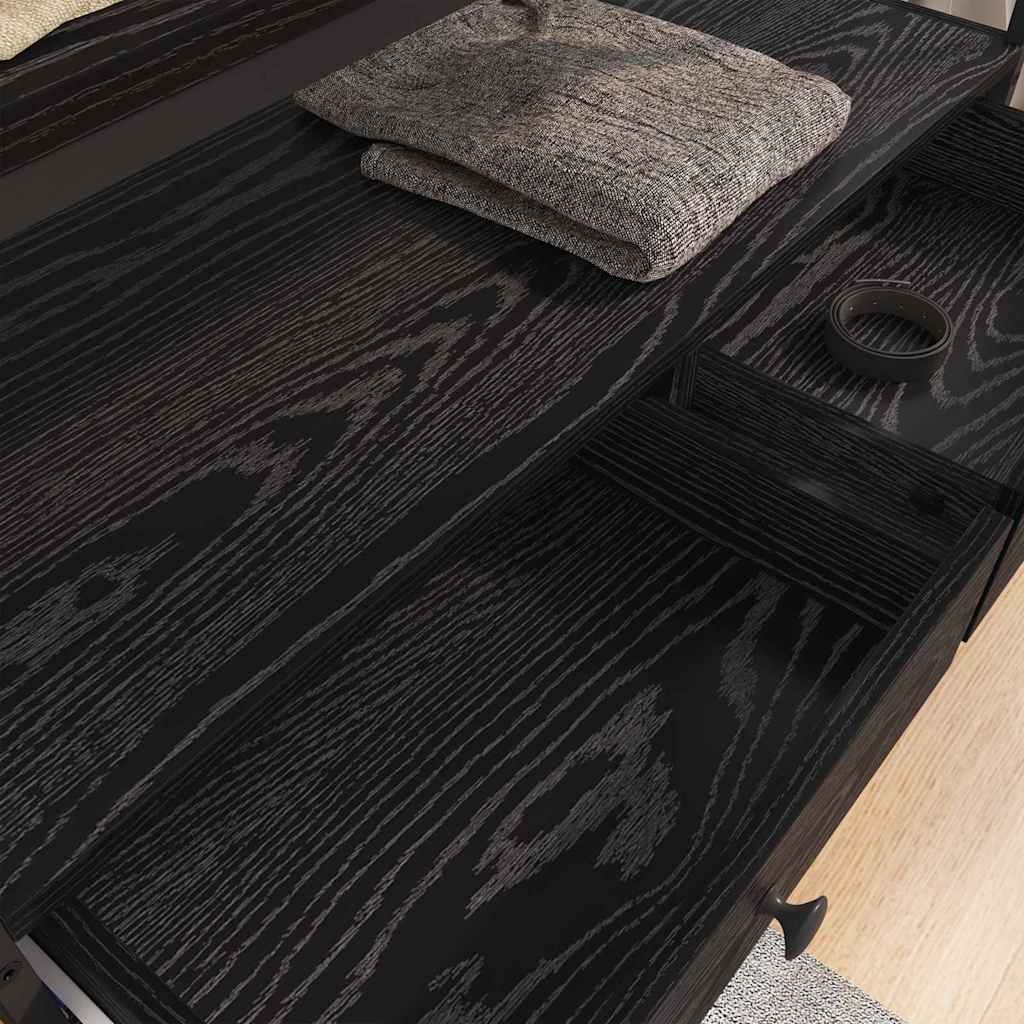 Armario Roble Negro 89 X 39 X 184.5 Cm Madera Contrachapada_3