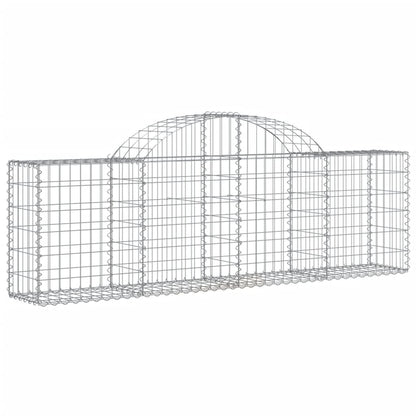 Cestas De Gaviones 11 Uds Forma De Arco Hierro 200x30x60/80 Cm_2