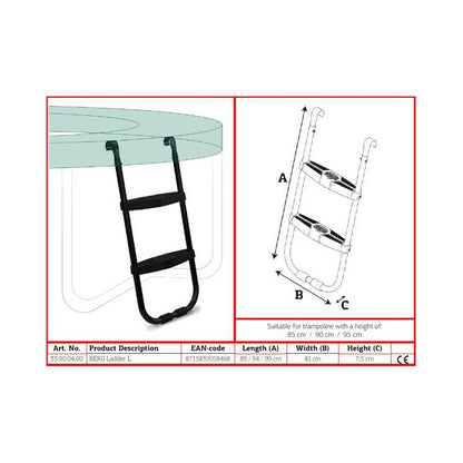 Escalera Berg Con Plataforma Escalera L (especial Cama Elastica Ultim Favorit 410).