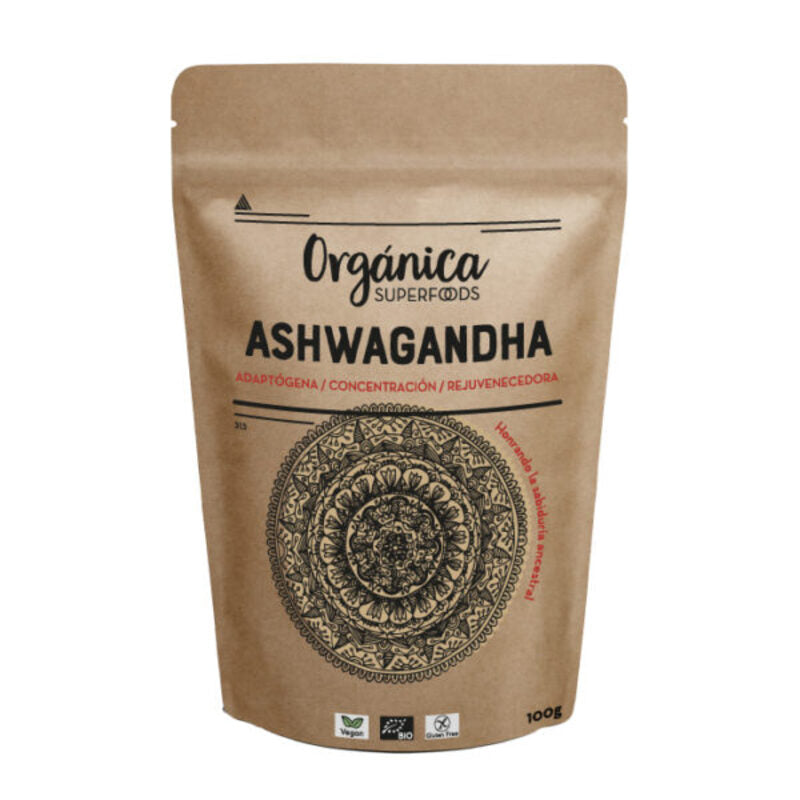 Ashwagandhaen Polvo Raw Sin Gluten Bio 100g_0