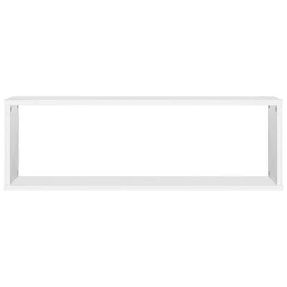 Estantes Cubo De Pared 2 Uds Contrachapado Blanco 80x15x26,5 Cm / Vetonek_3