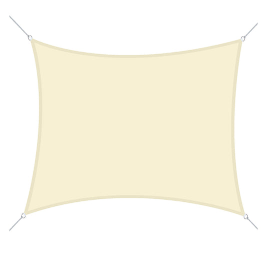 Toldo Vela De Sombra Cuadrado 3x3 M Con Anillo De Acero Inoxidable Crema_0
