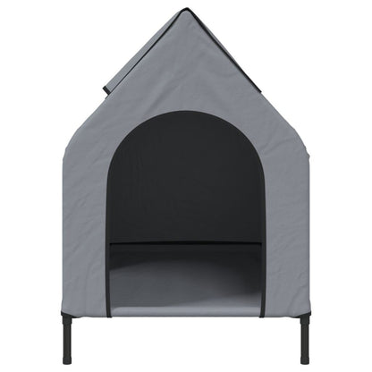 Vidaxl Casa Para Perros Tela Oxford Y Acero Gris Claro_3