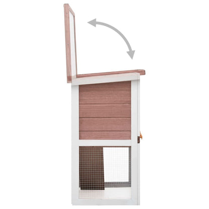 Vidaxl Jaula Conejera Con 1 Puerta Madera Marrón_3