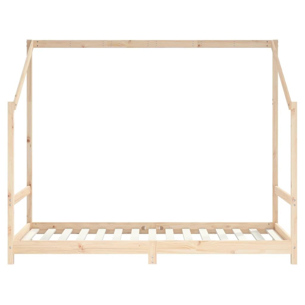 Vidaxl Estructura De Cama Infantil Madera Maciza De Pino 90x190 Cm_3