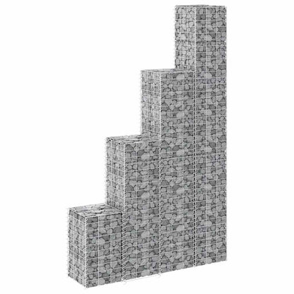 Arriates De Gaviones 4 Unidades Hierro 30x30x50/100/150/200 Cm_3