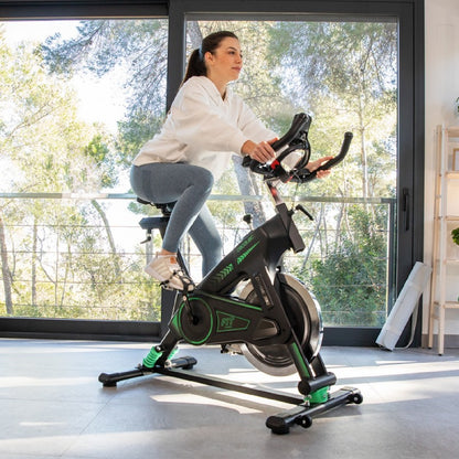 Cecotec Bicicleta Indoor Profesional Ultraflex 25. Sistema De Amortiguación Ultraflex Volante Inercia 25 Kg Ergonómica S_1